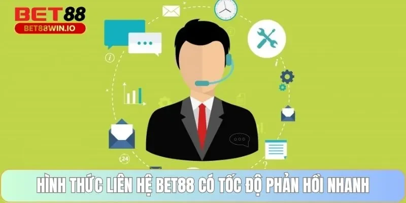 Hình thức liên hệ BET88 có tốc độ phản hồi nhanh